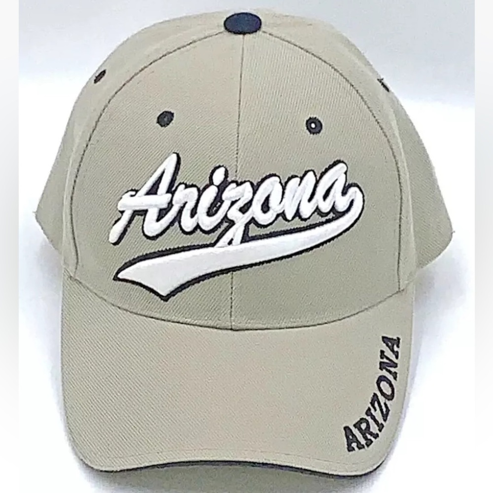 Hosanna Arizona Baseball Cap Hat Adjustable Beige Tan